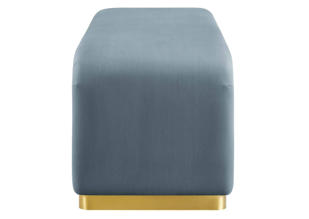 EEI-6734-BRA-CAB Koda Performance Velvet Waterfall Long Bench By Modway