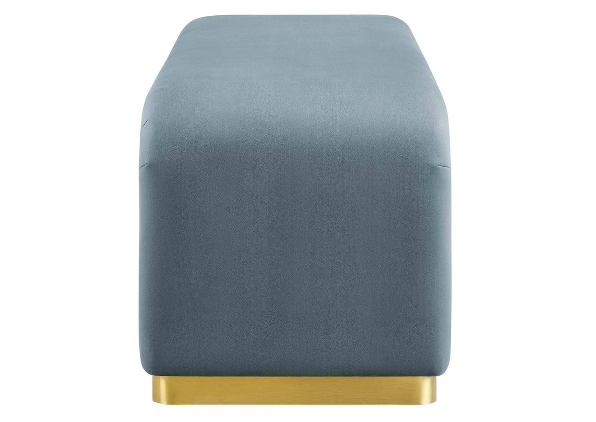 EEI-6734-BRA-CAB Koda Performance Velvet Waterfall Long Bench By Modway