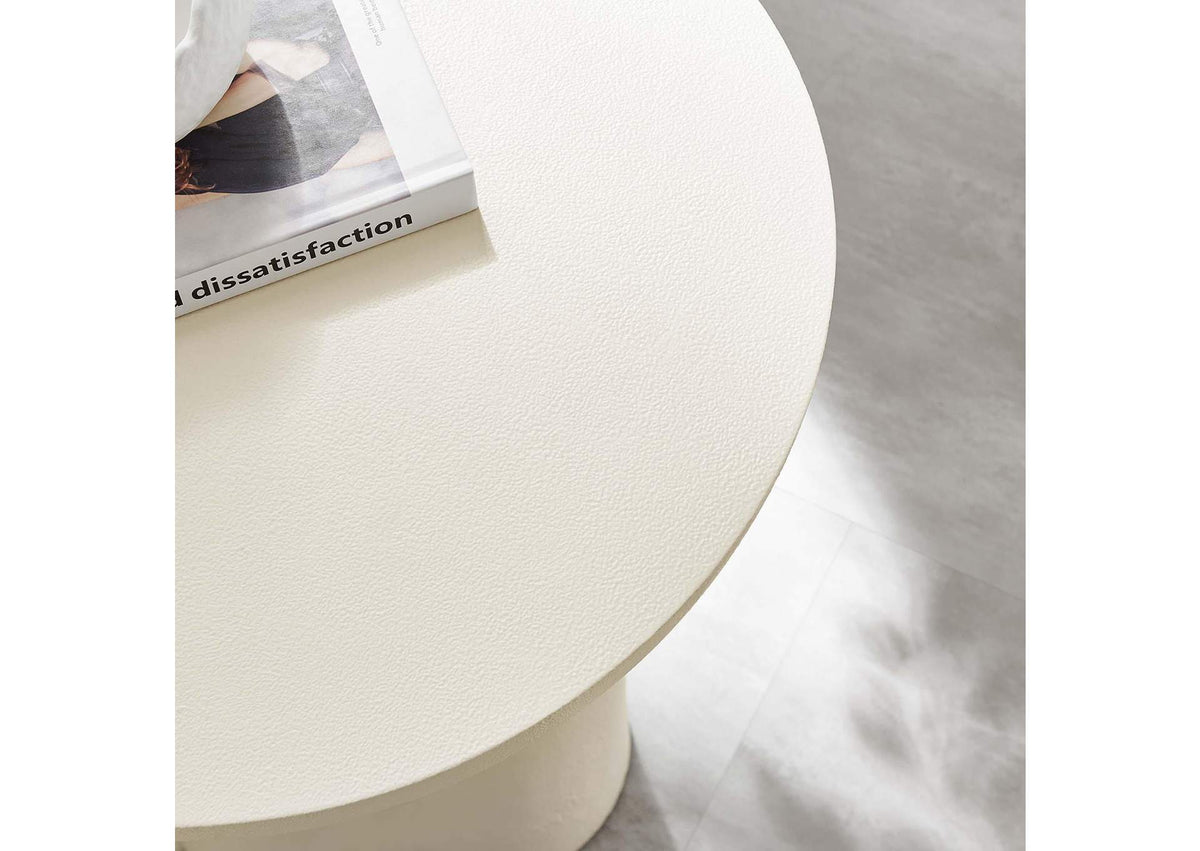 EEI-6761-WHI Caspian Round Concrete Side Table By Modway