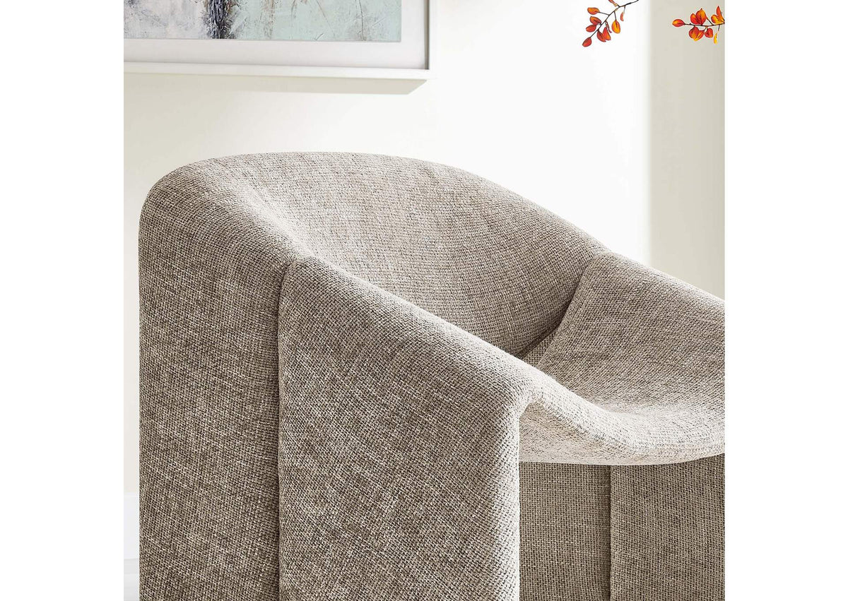 EEI-6767-KHA Vivi Chenille Upholstered Accent Chair By Modway