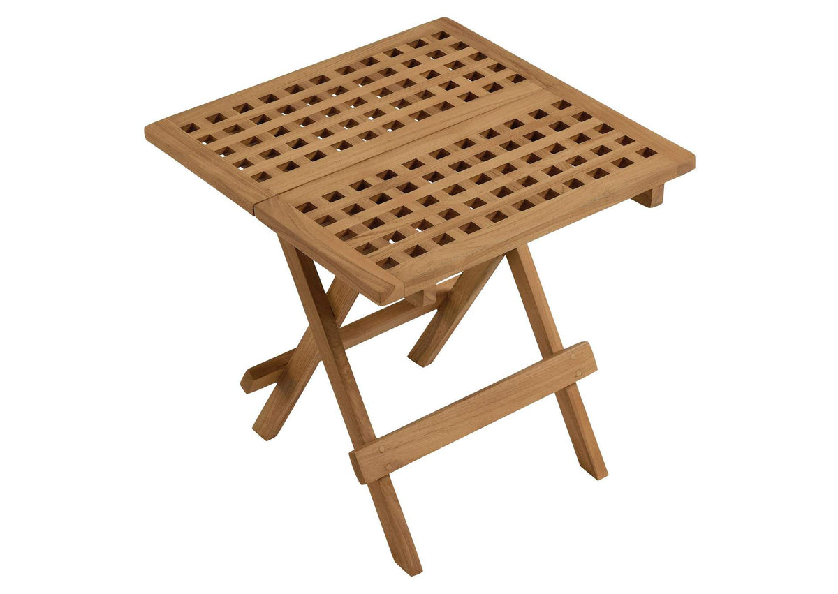 EEI-6810-NAT Vienna Outdoor Patio Teak Wood Side Table By Modway