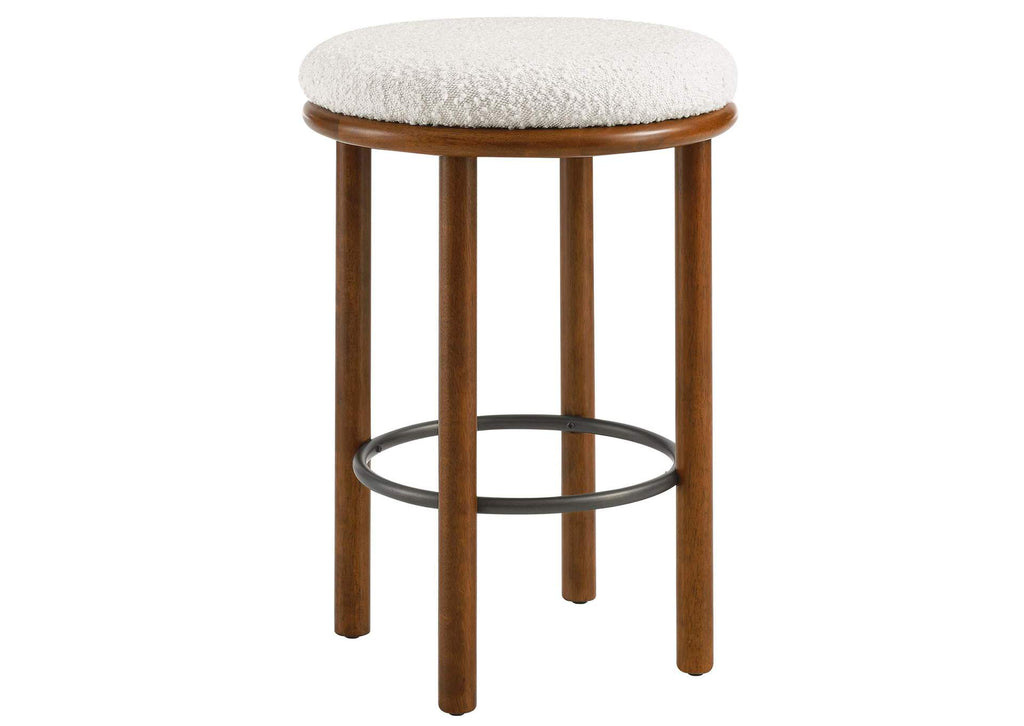 EEI-6818-WAL-IVO Fable Boucle Fabric Counter Stools Set Of 2 By Modway