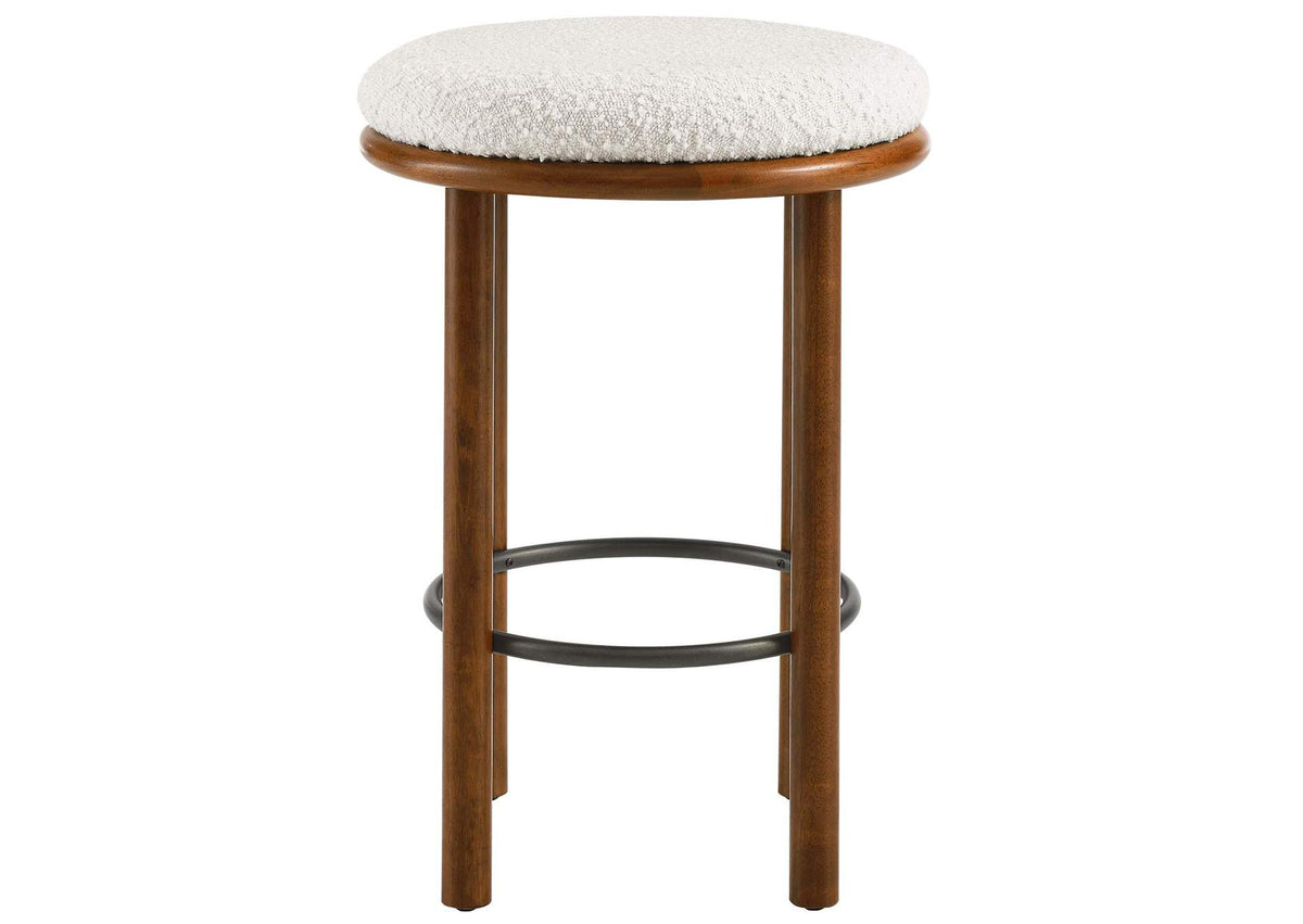 EEI-6818-WAL-IVO Fable Boucle Fabric Counter Stools Set Of 2 By Modway