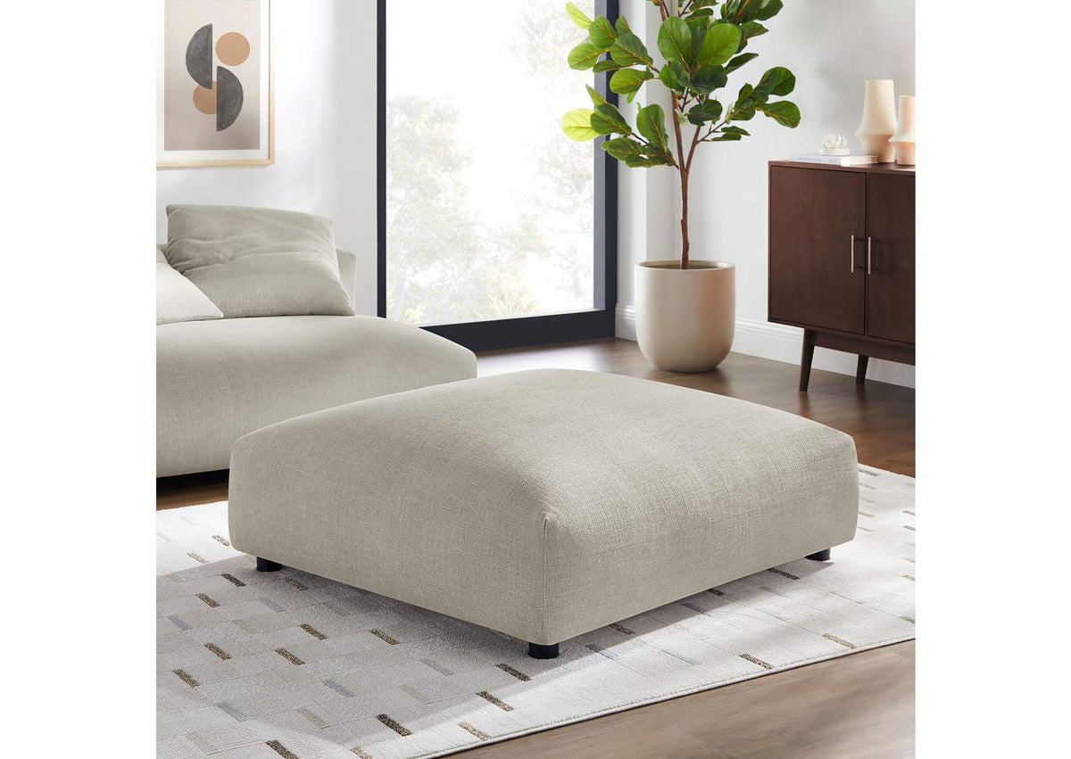 EEI-6889-LIN Solace Modular Upholstered Fabric Ottoman By Modway