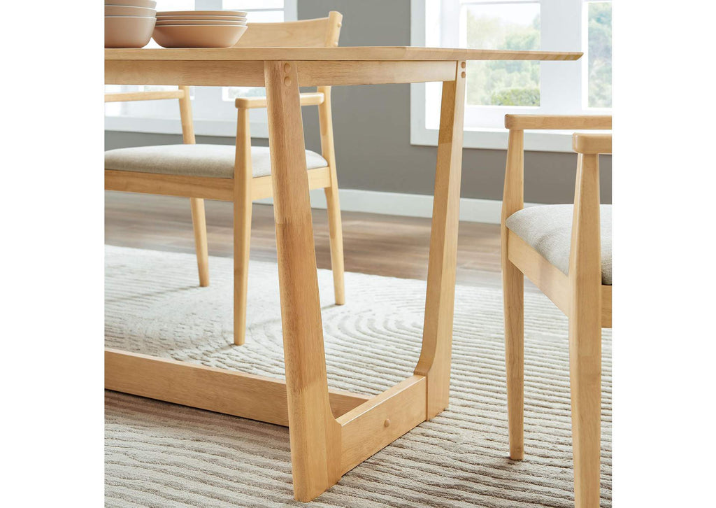 EEI-6914-NAT Solara 71" Rectangle Wood Dining Table By Modway