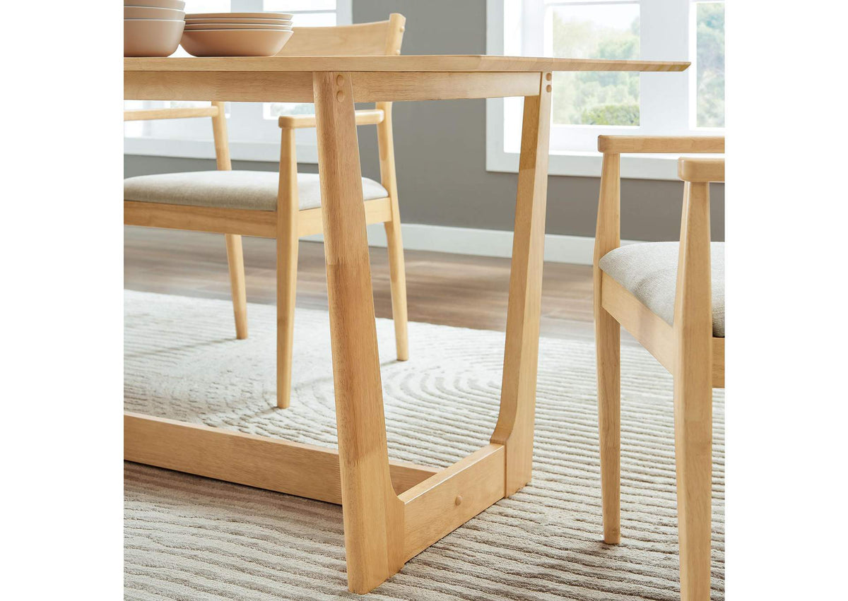 EEI-6914-NAT Solara 71" Rectangle Wood Dining Table By Modway