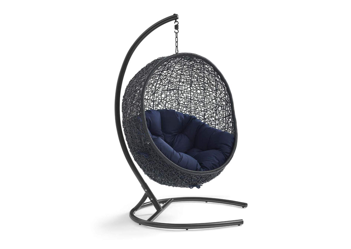 EEI-739-NAV-SET Encase Swing Outdoor Patio Lounge Chair By Modway
