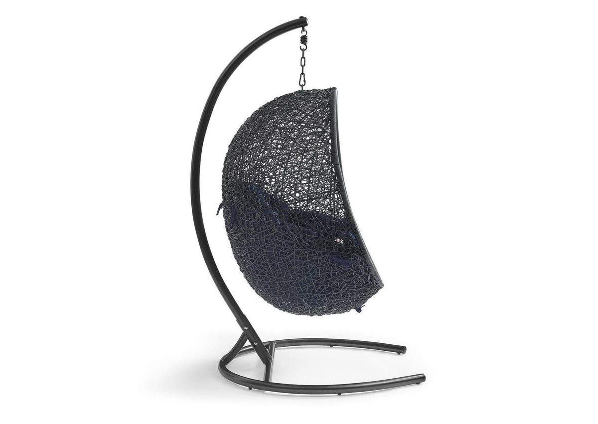 EEI-739-NAV-SET Encase Swing Outdoor Patio Lounge Chair By Modway