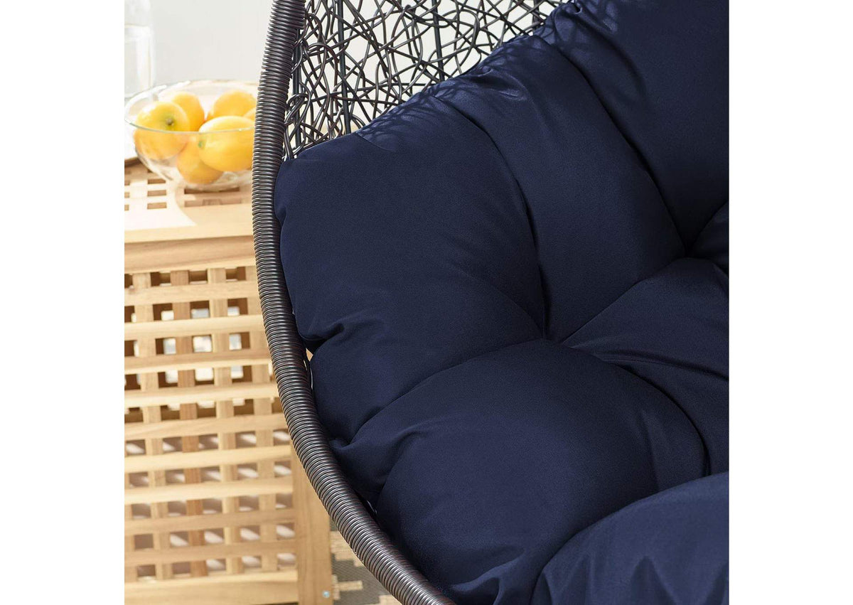 EEI-739-NAV-SET Encase Swing Outdoor Patio Lounge Chair By Modway