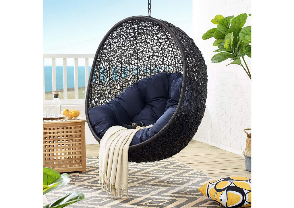 EEI-739-NAV-SET Encase Swing Outdoor Patio Lounge Chair By Modway