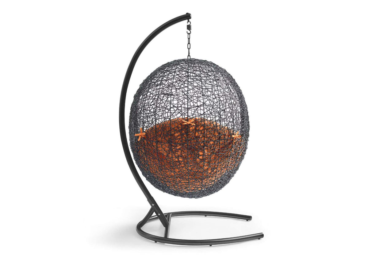 EEI-739-ORA-SET Encase Swing Outdoor Patio Lounge Chair By Modway