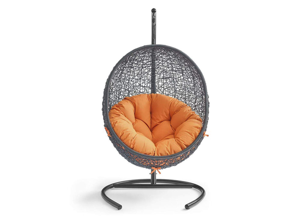 EEI-739-ORA-SET Encase Swing Outdoor Patio Lounge Chair By Modway
