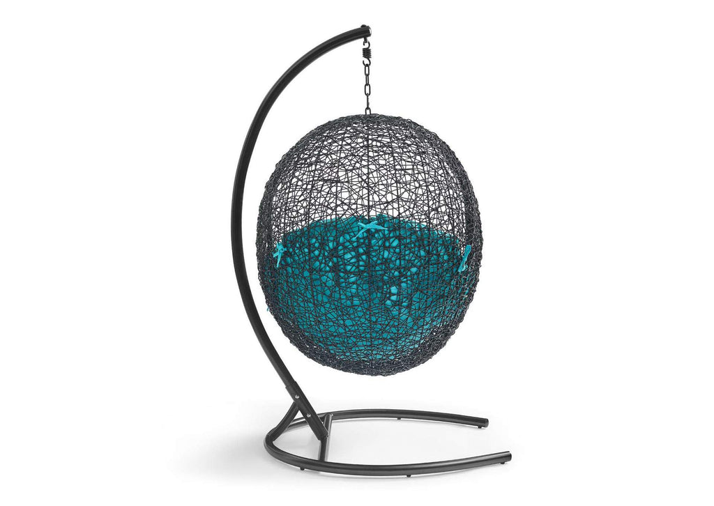 EEI-739-TRQ-SET Encase Swing Outdoor Patio Lounge Chair By Modway