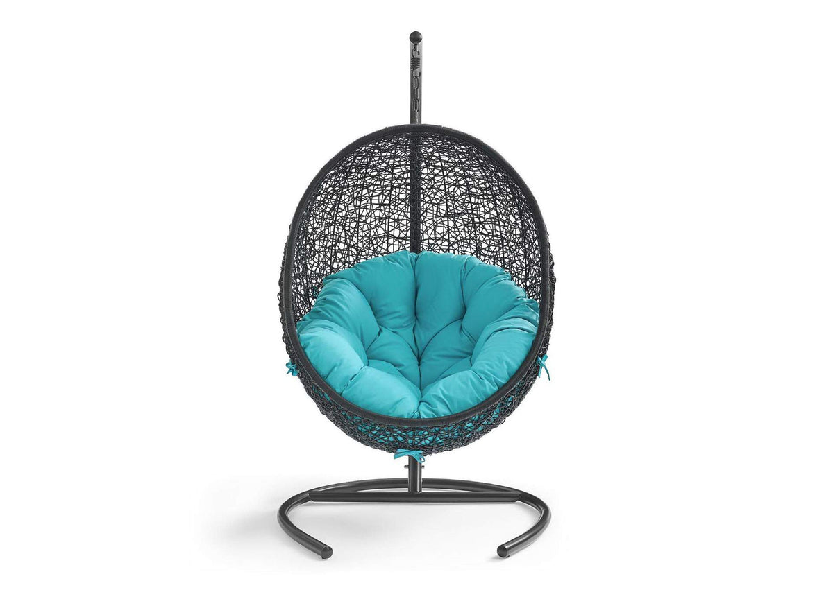 EEI-739-TRQ-SET Encase Swing Outdoor Patio Lounge Chair By Modway