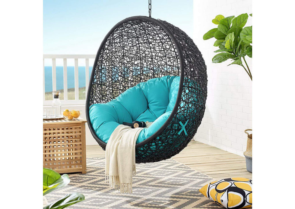EEI-739-TRQ-SET Encase Swing Outdoor Patio Lounge Chair By Modway