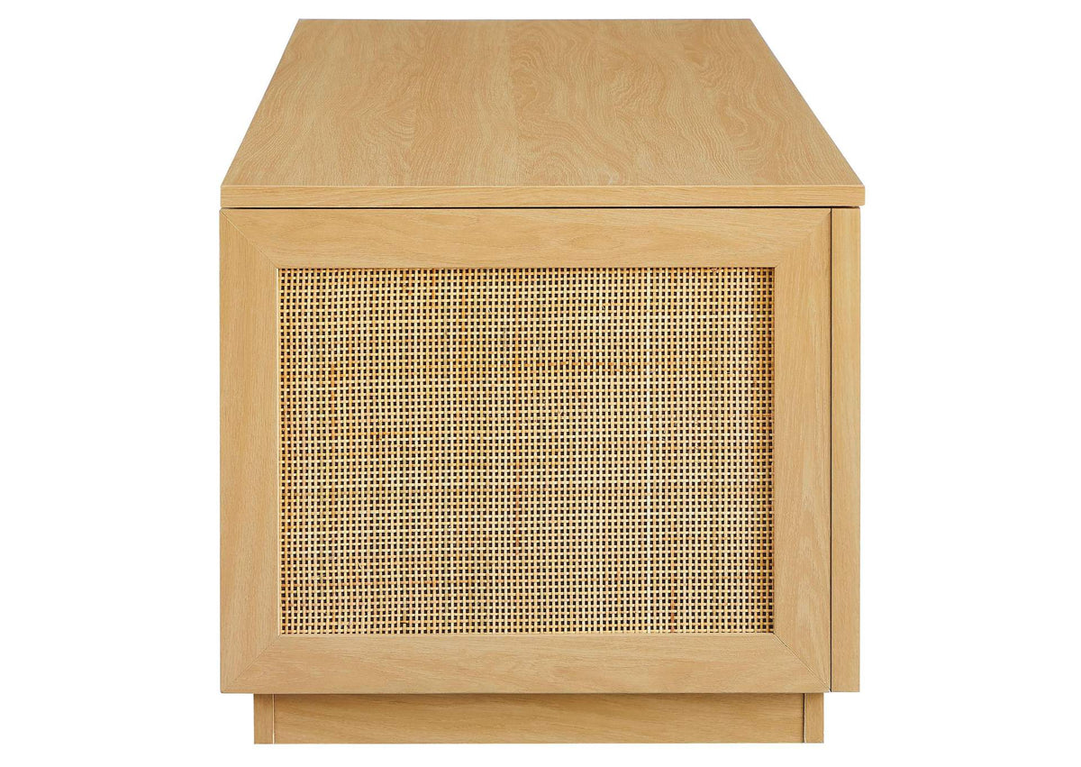EEI-7434-OAK Soma 47" Rattan Storage Bench By Modway