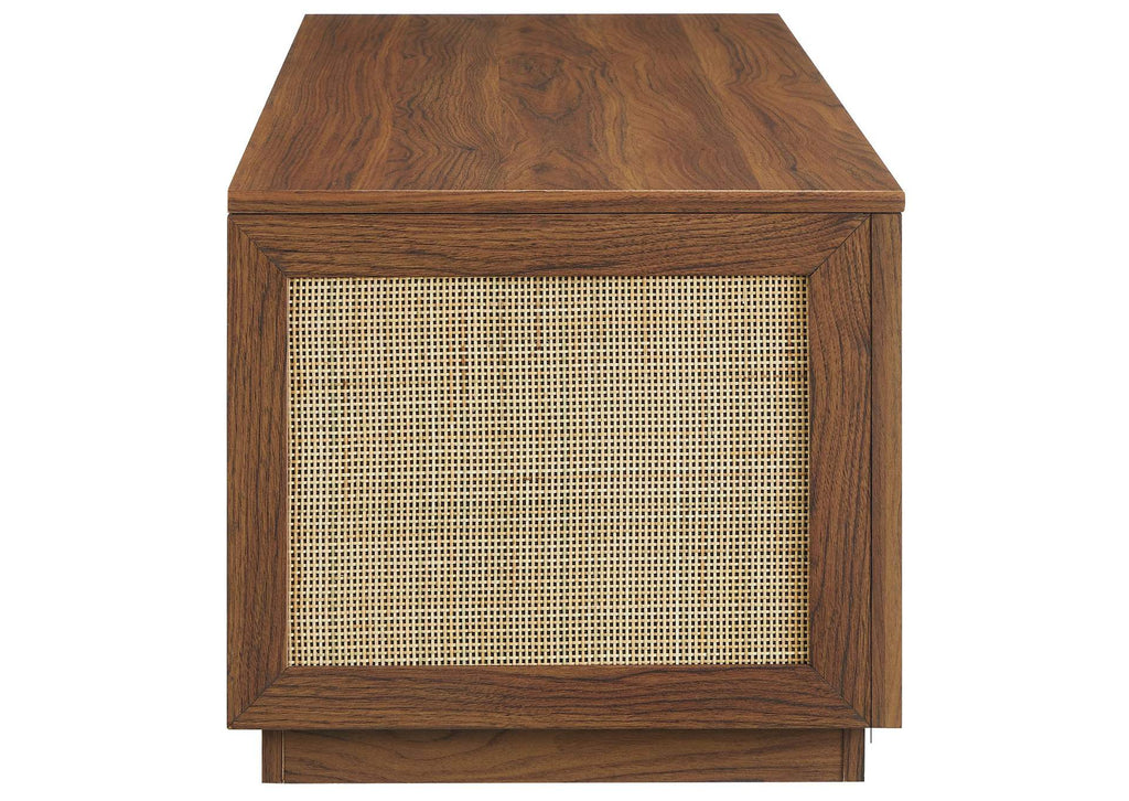 EEI-7434-WAL Soma 47" Rattan Storage Bench By Modway