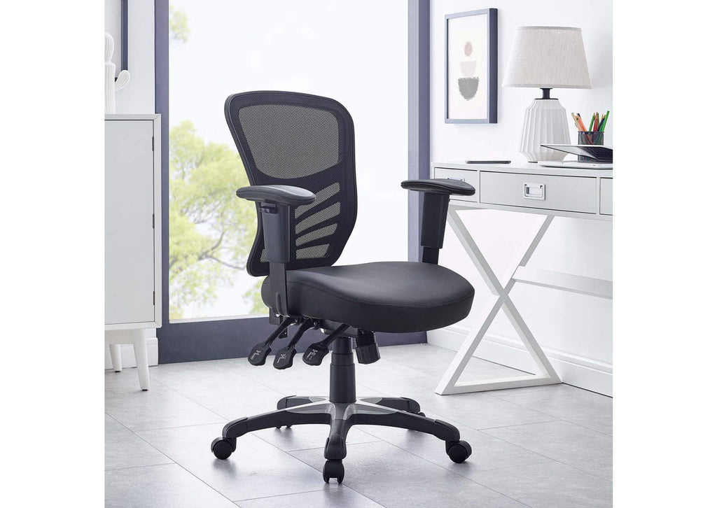 EEI-755-BLK Articulate Vinyl Office Chair By Modway