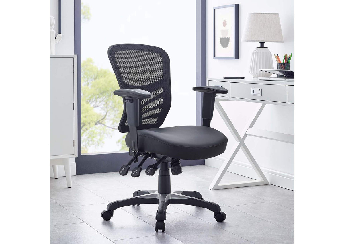 EEI-755-BLK Articulate Vinyl Office Chair By Modway