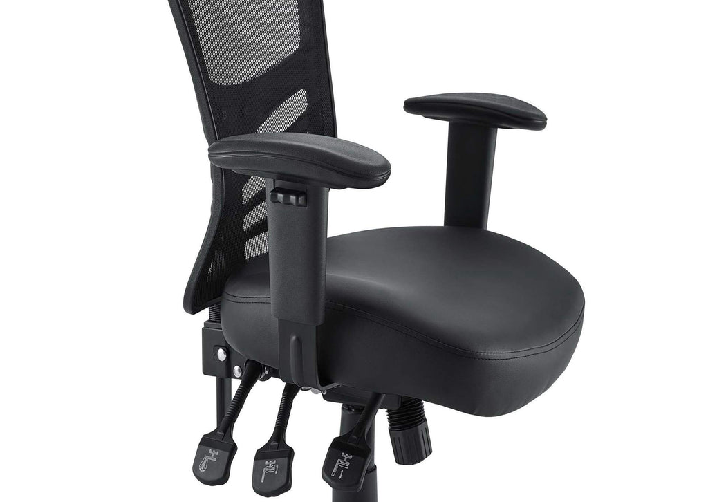 EEI-755-BLK Articulate Vinyl Office Chair By Modway