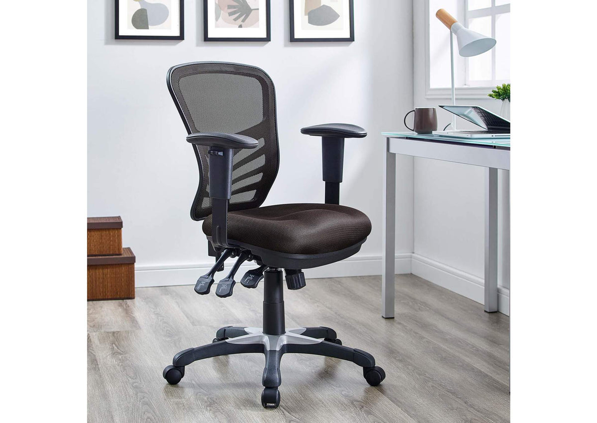 EEI-757-BRN Articulate Mesh Office Chair By Modway