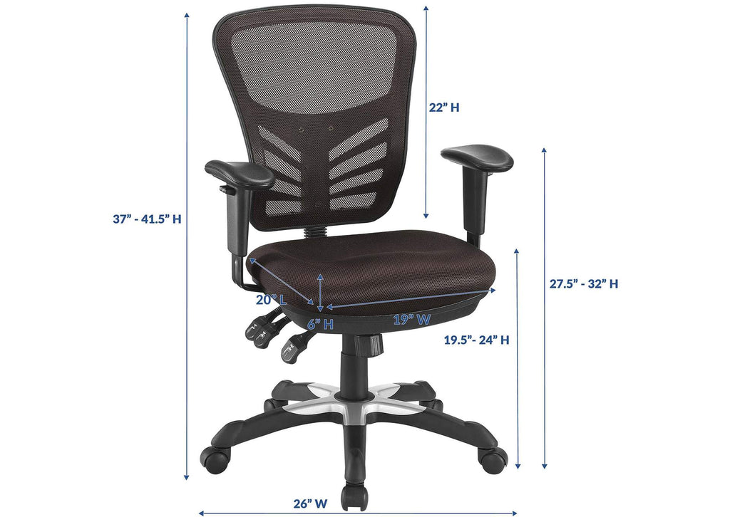 EEI-757-BRN Articulate Mesh Office Chair By Modway