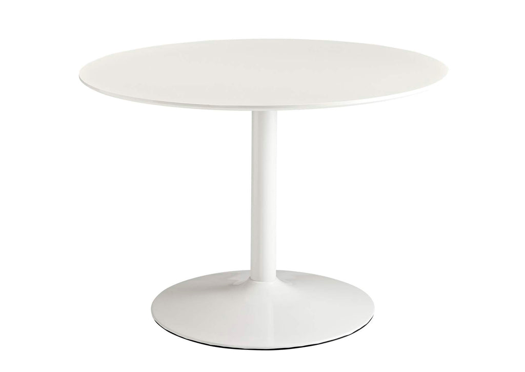EEI-785-WHI Revolve Round Wood Dining Table By Modway