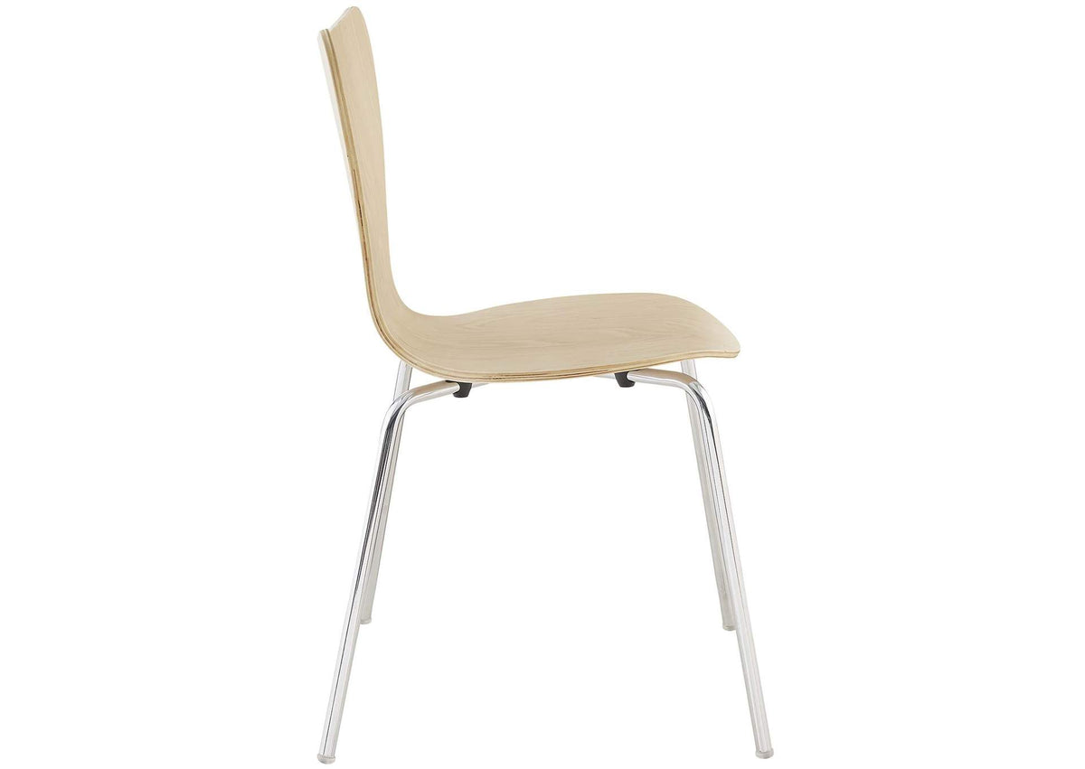 EEI-887-WHI-NAT Revolve 3 Piece Dining Set By Modway