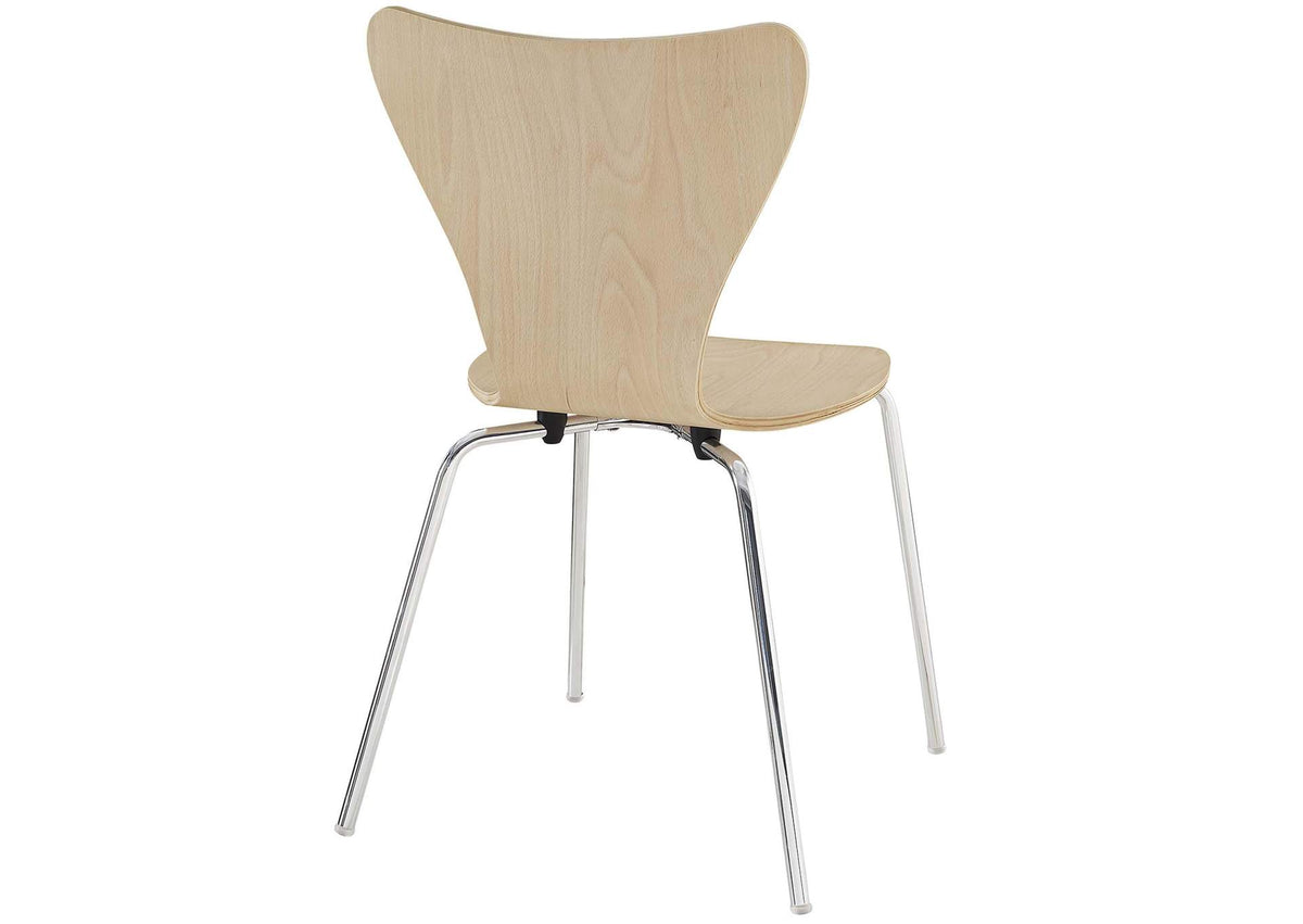 EEI-887-WHI-NAT Revolve 3 Piece Dining Set By Modway