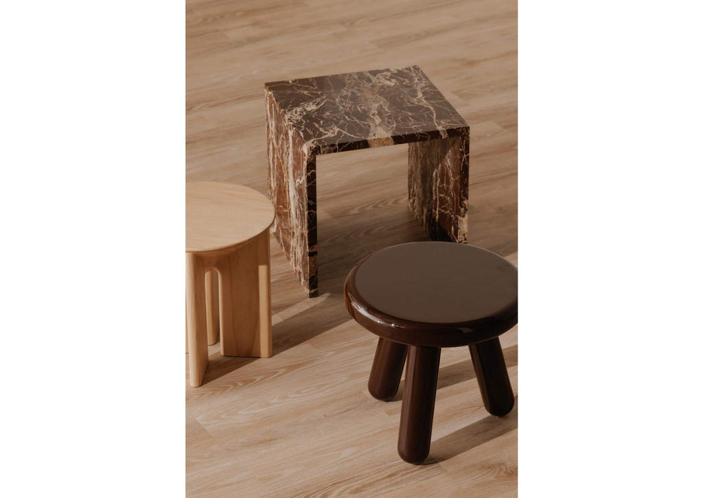 EW-1020-22 Joy Accent Table Deep Red Lacquer