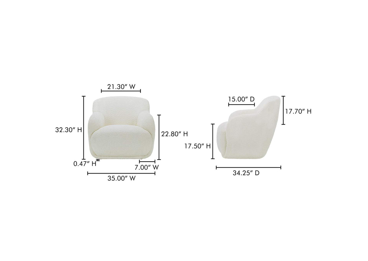 FO-1001-05 Stevie Lounge Chair Cream
