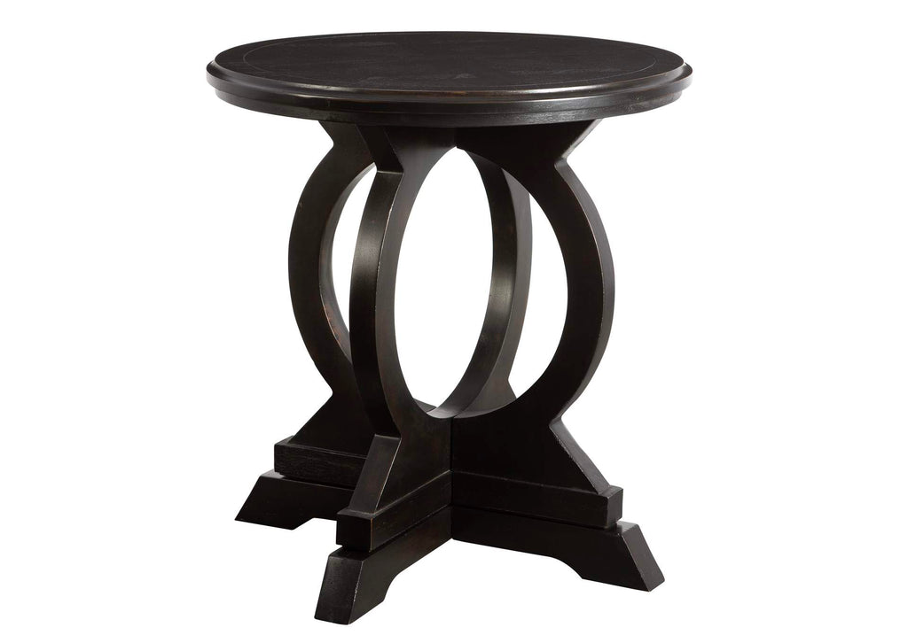 25630 Uttermost Maiva Black Side Table