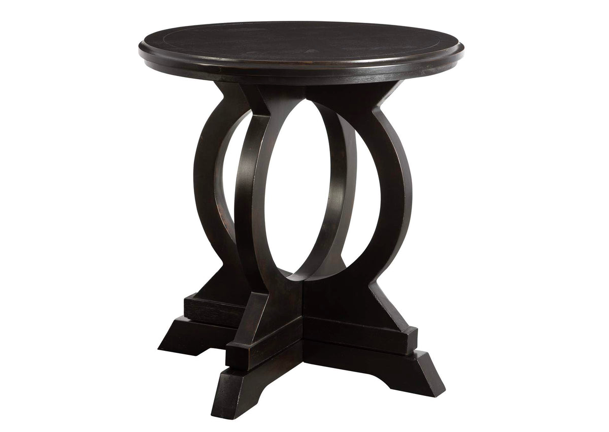 25630 Uttermost Maiva Black Side Table