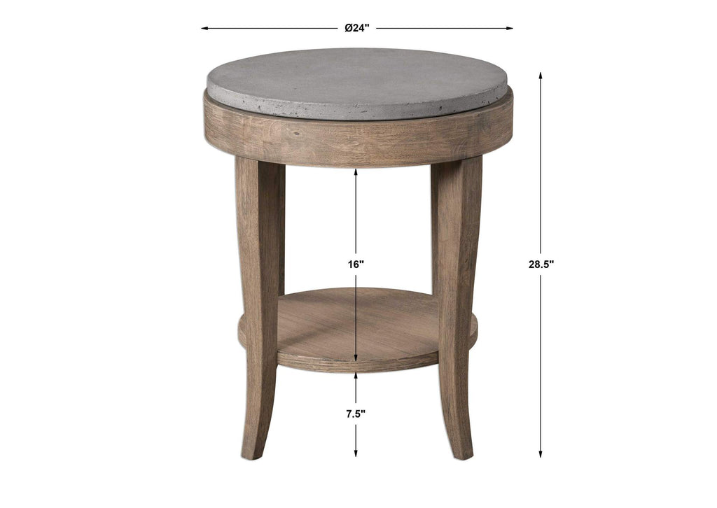 25909 Uttermost Deka Round Side Table