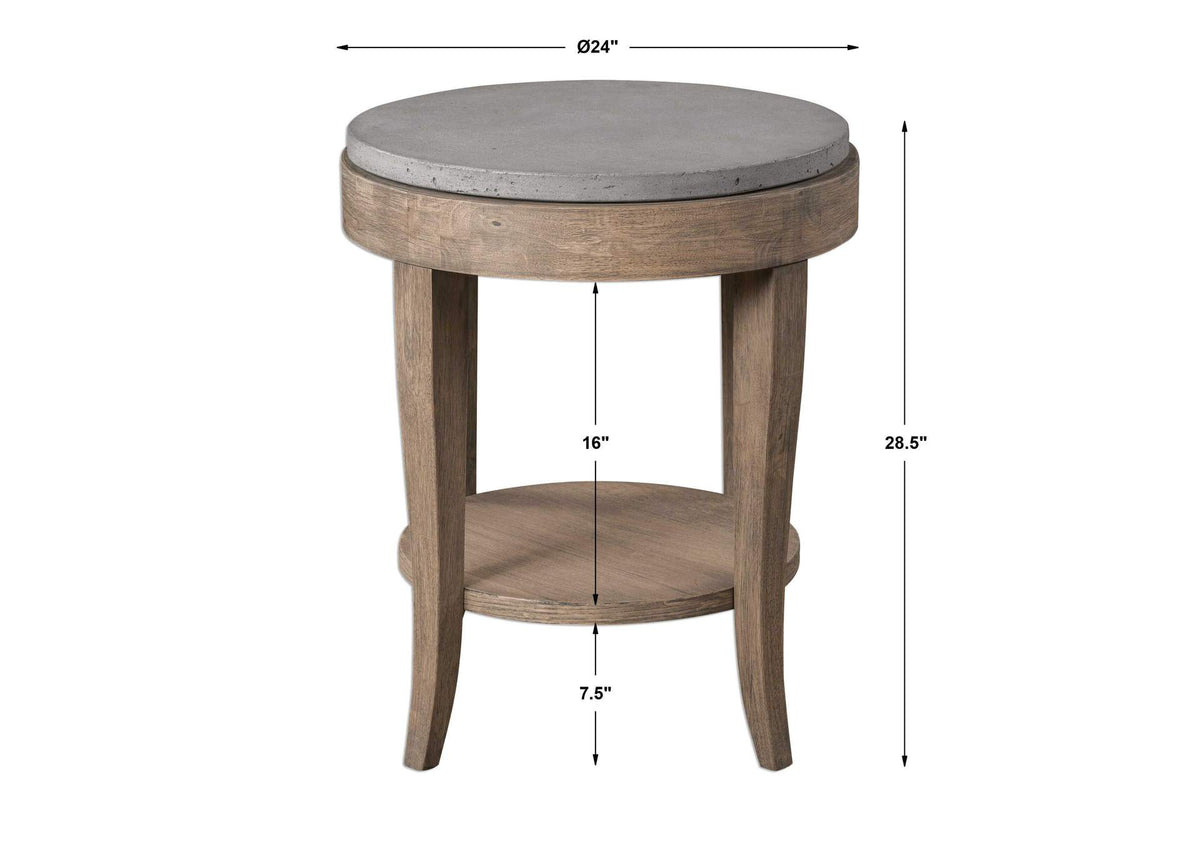 25909 Uttermost Deka Round Side Table