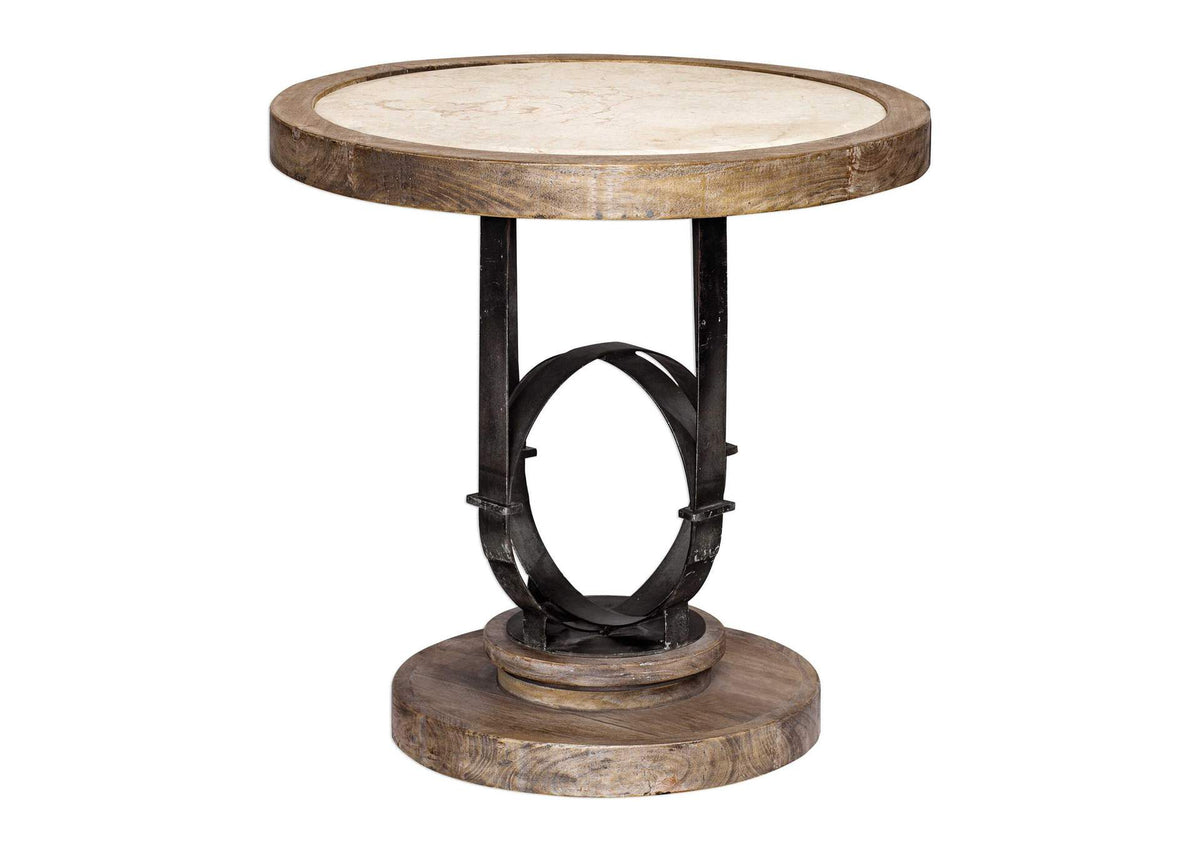 25841 Uttermost Sydney Light Oak Side Table