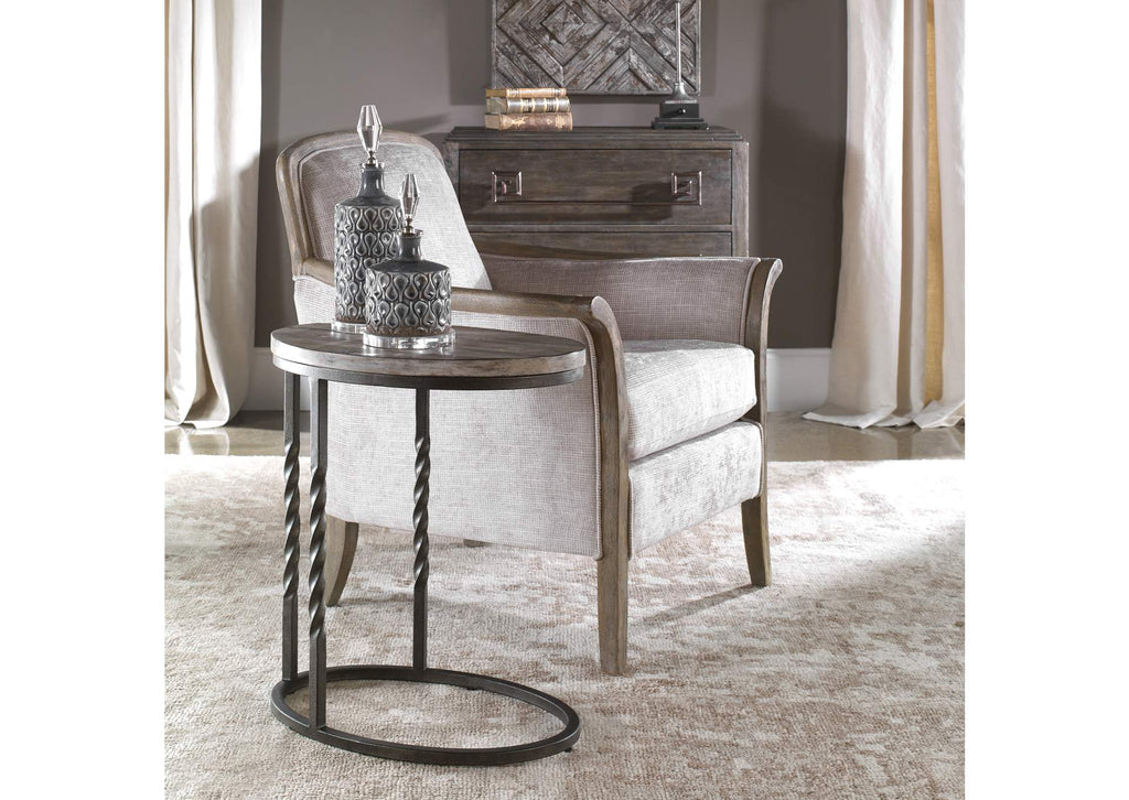 25320 Uttermost Tauret Cantilever Accent Table