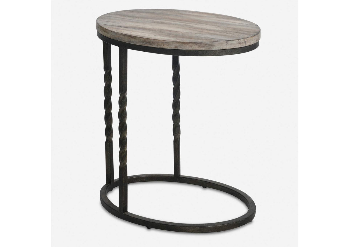 25320 Uttermost Tauret Cantilever Accent Table