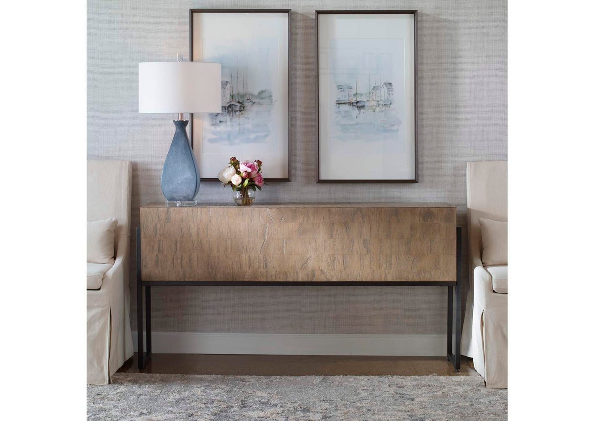25402 Uttermost Nevis Contemporary Console Table