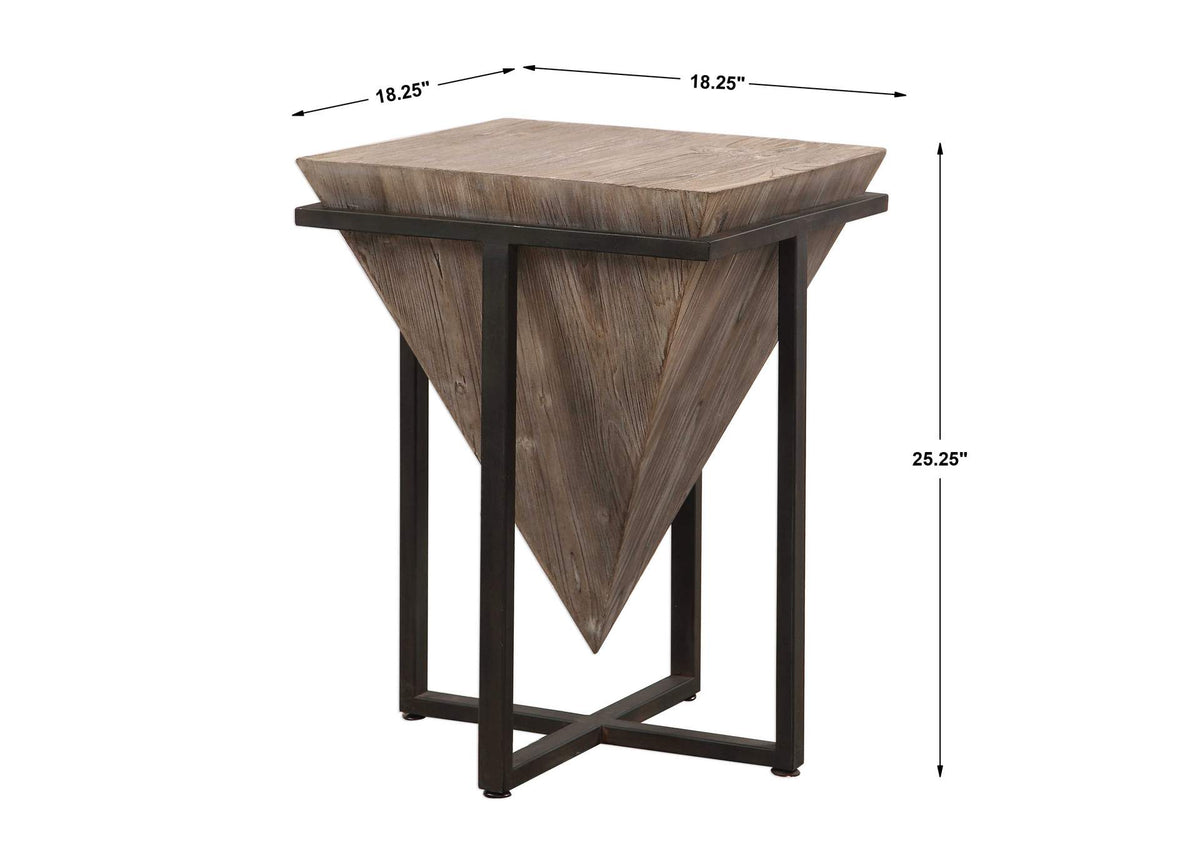 24864 Uttermost Bertrand Wood Accent Table
