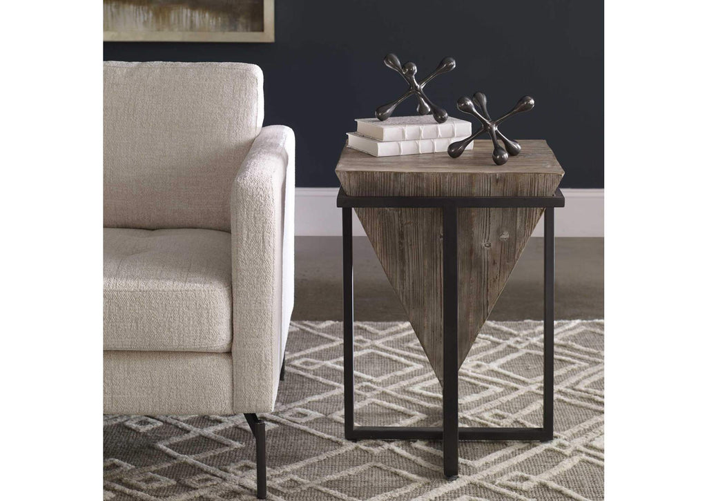 24864 Uttermost Bertrand Wood Accent Table