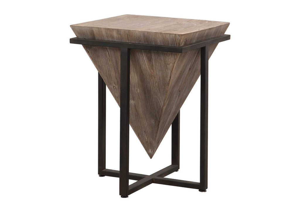 24864 Uttermost Bertrand Wood Accent Table