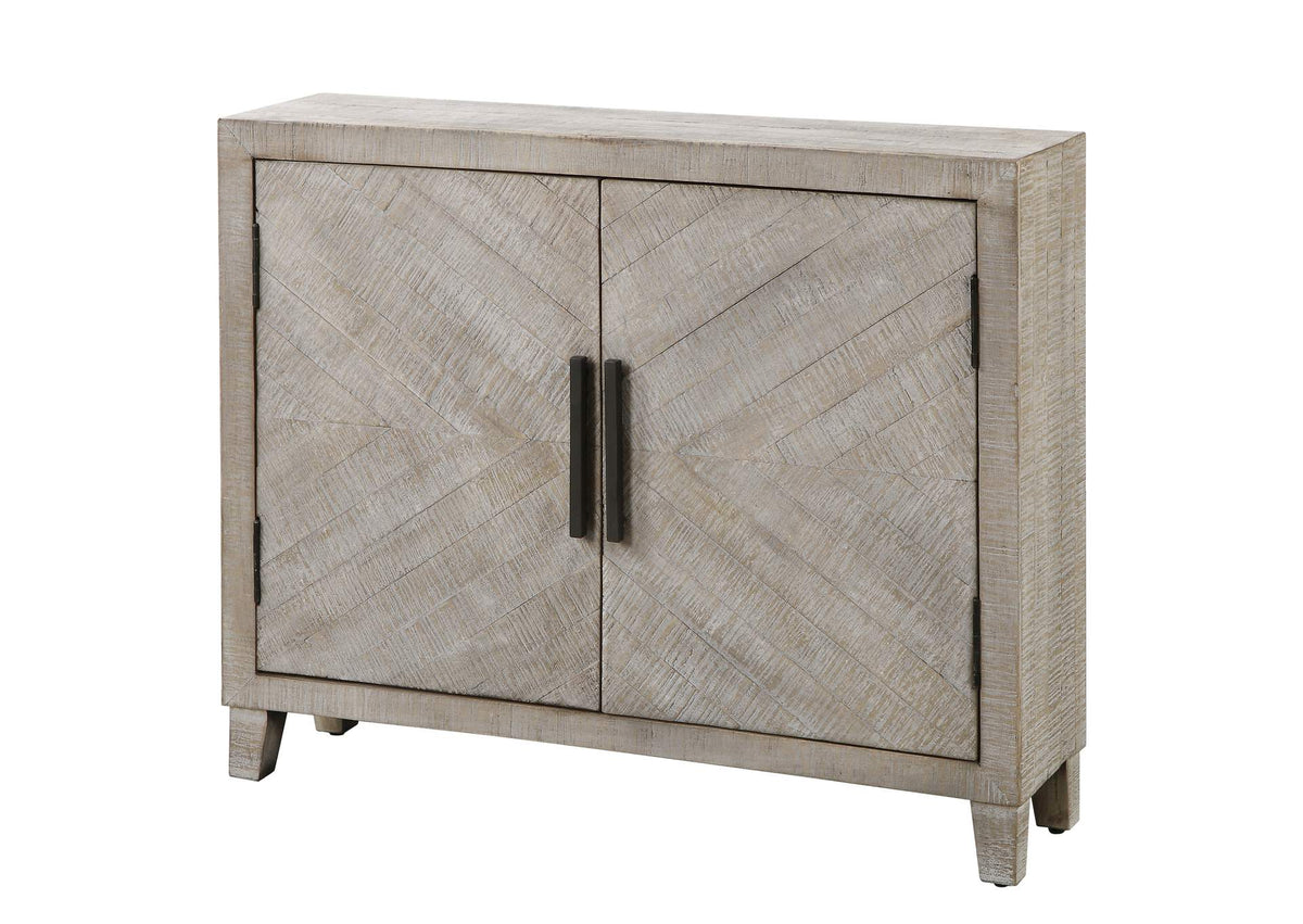 24873 Uttermost Adalind White Washed Accent Cabinet