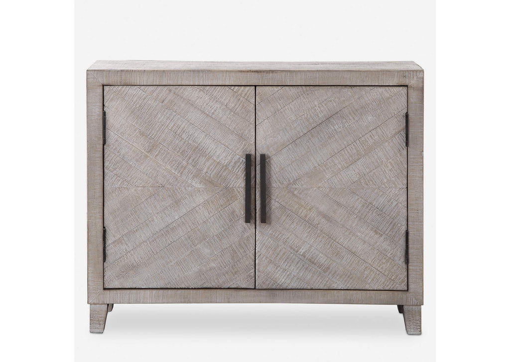 24873 Uttermost Adalind White Washed Accent Cabinet
