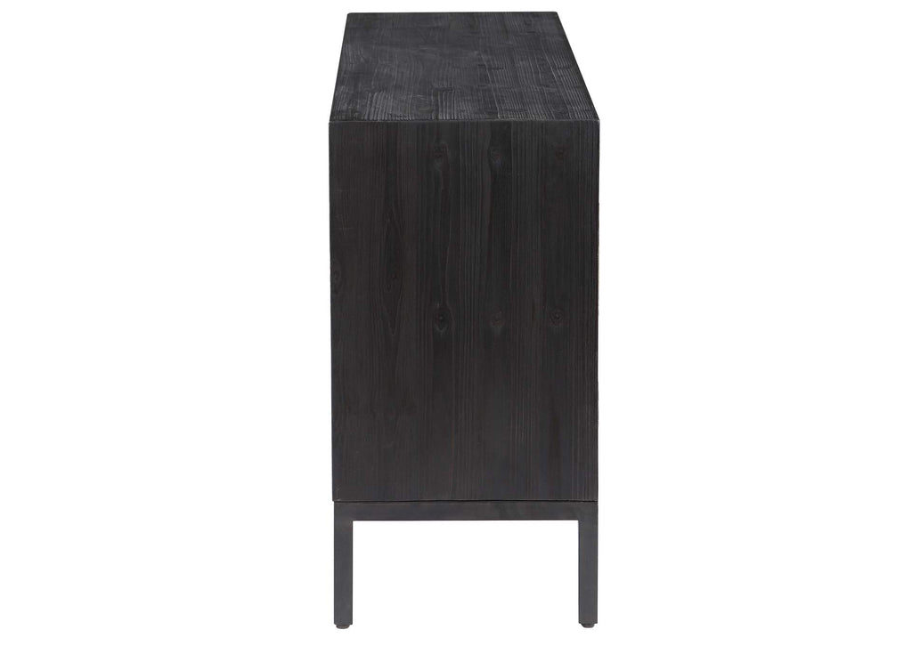 24916 Uttermost Aiken Dark Walnut Door Cabinet