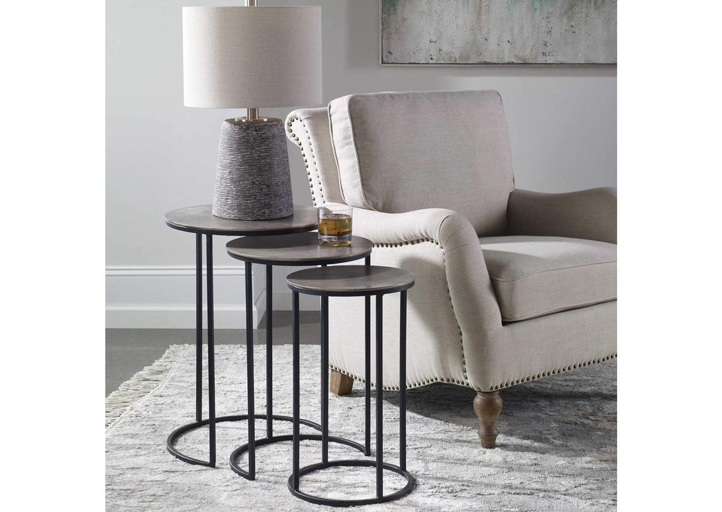 25057 Uttermost Erik Metal Nesting Tables