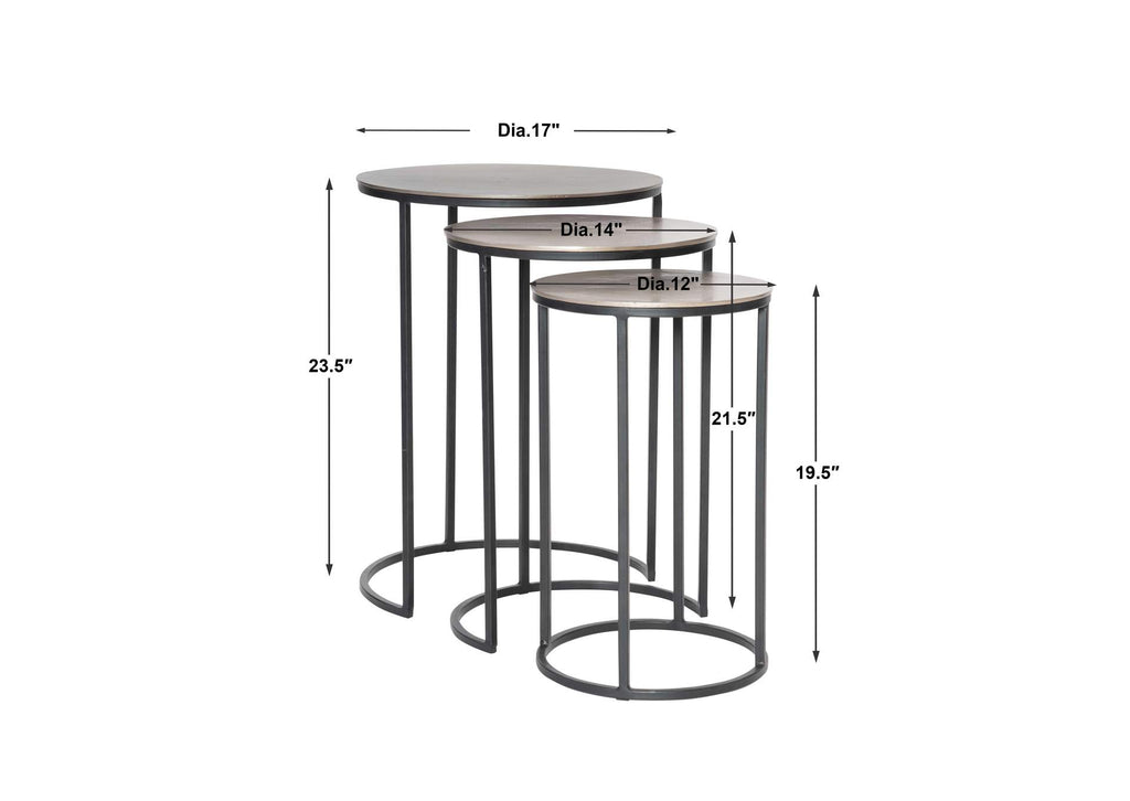 25057 Uttermost Erik Metal Nesting Tables