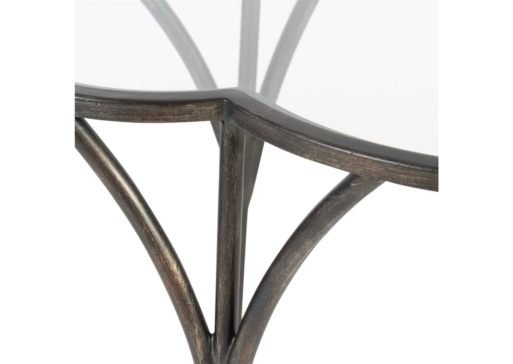 25368 Uttermost Adhira Glass Accent Table