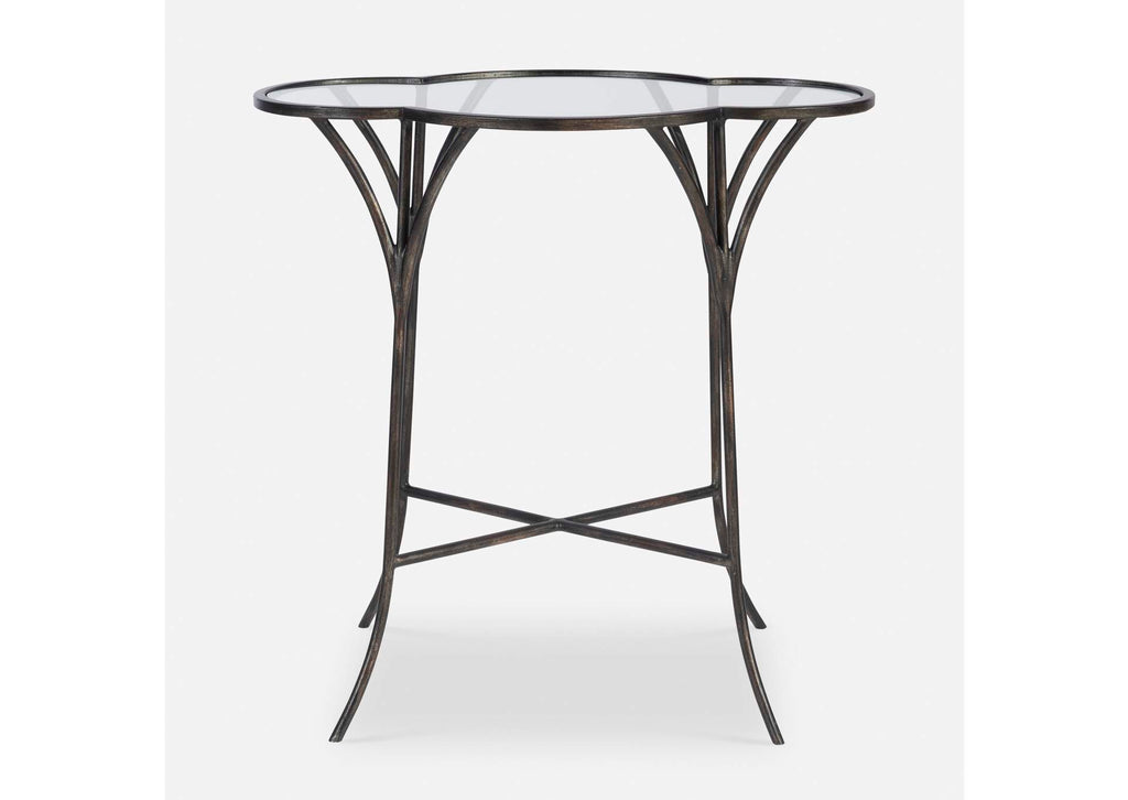 25368 Uttermost Adhira Glass Accent Table