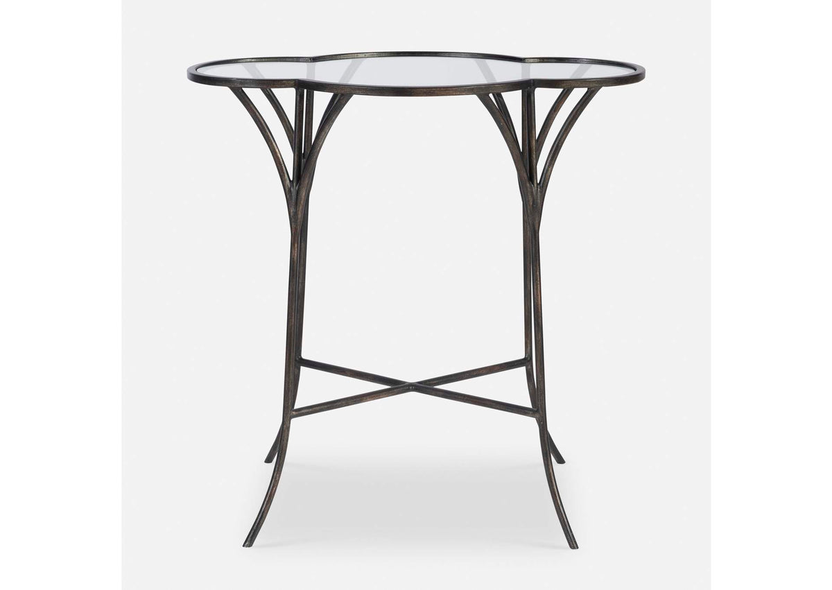25368 Uttermost Adhira Glass Accent Table